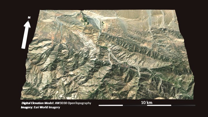 San Andreas Fault (California, USA) 3D Model