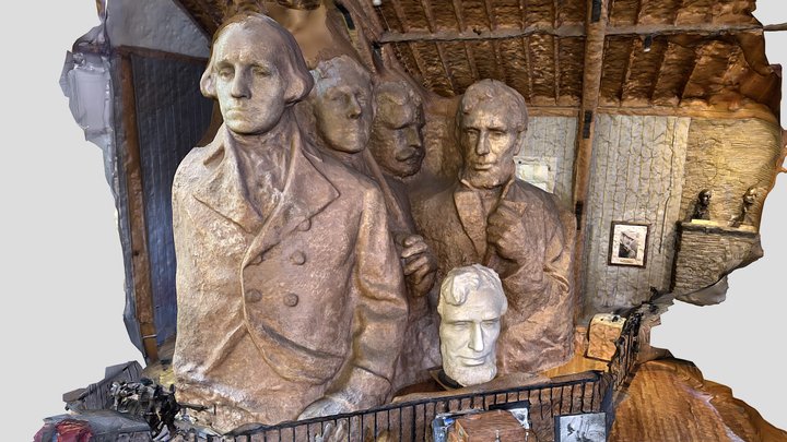 Mount Rushmore Sculptors Studio 3D Model