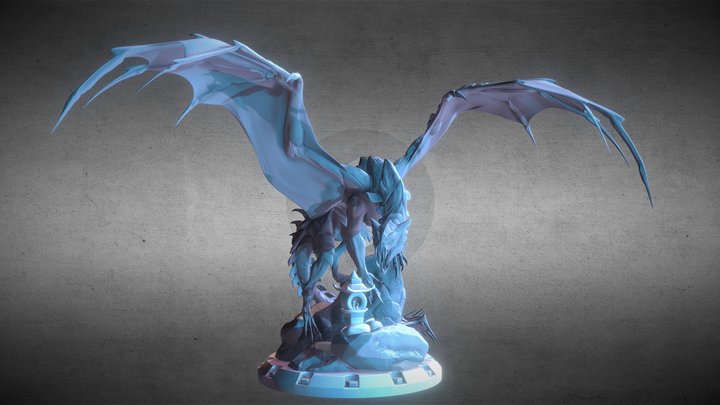 STL Hellkite Dragon showcase model 3D Model