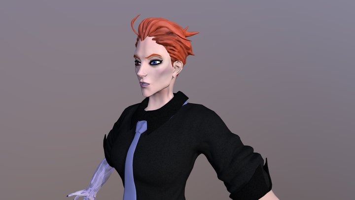 Moira/Low poly/A-pose 3D Model