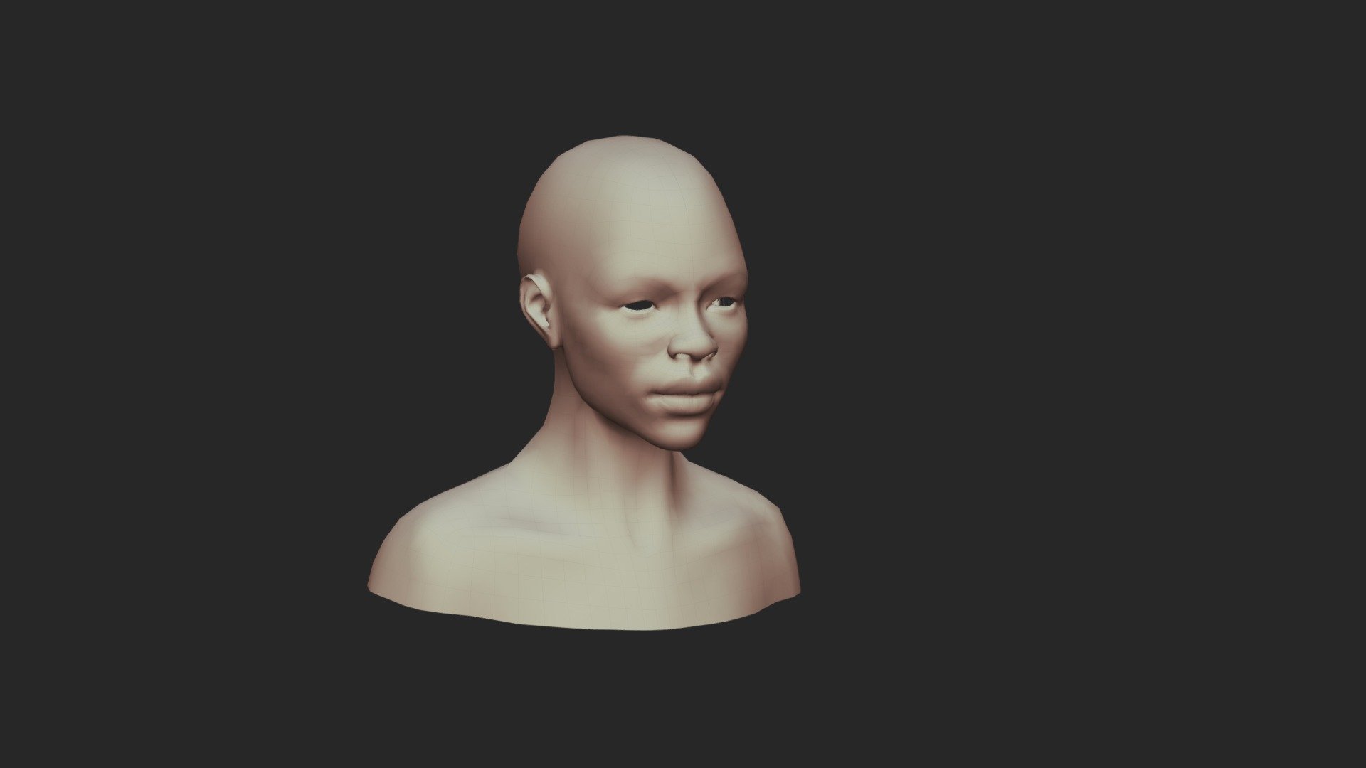 African Female Head - Game Topology