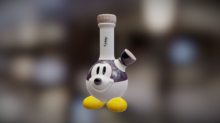 cartoon character-themed ceramic bong 3D Model