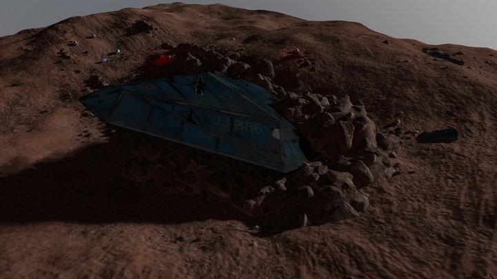 Jameson Crash Site 3D Model