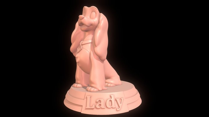 Lady - Lady and the Tramp 3D print 3D Model