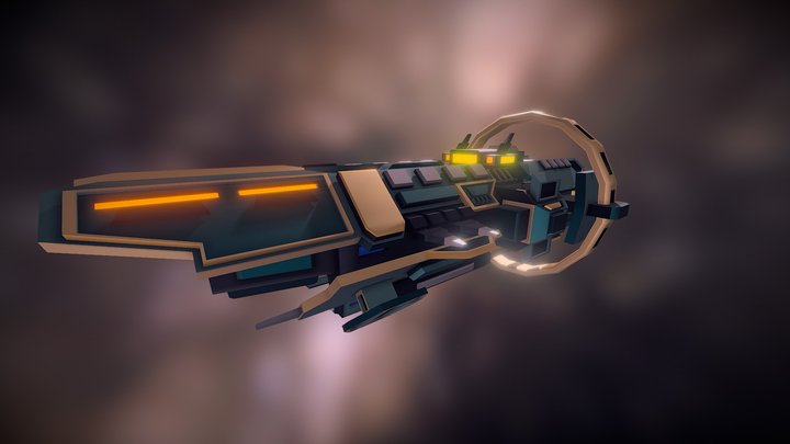 Frigate Kingfisher 3D Model