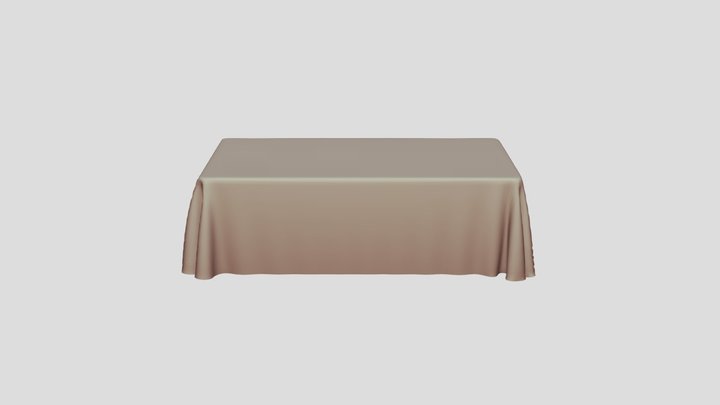 Square Tablecloth 3D Model
