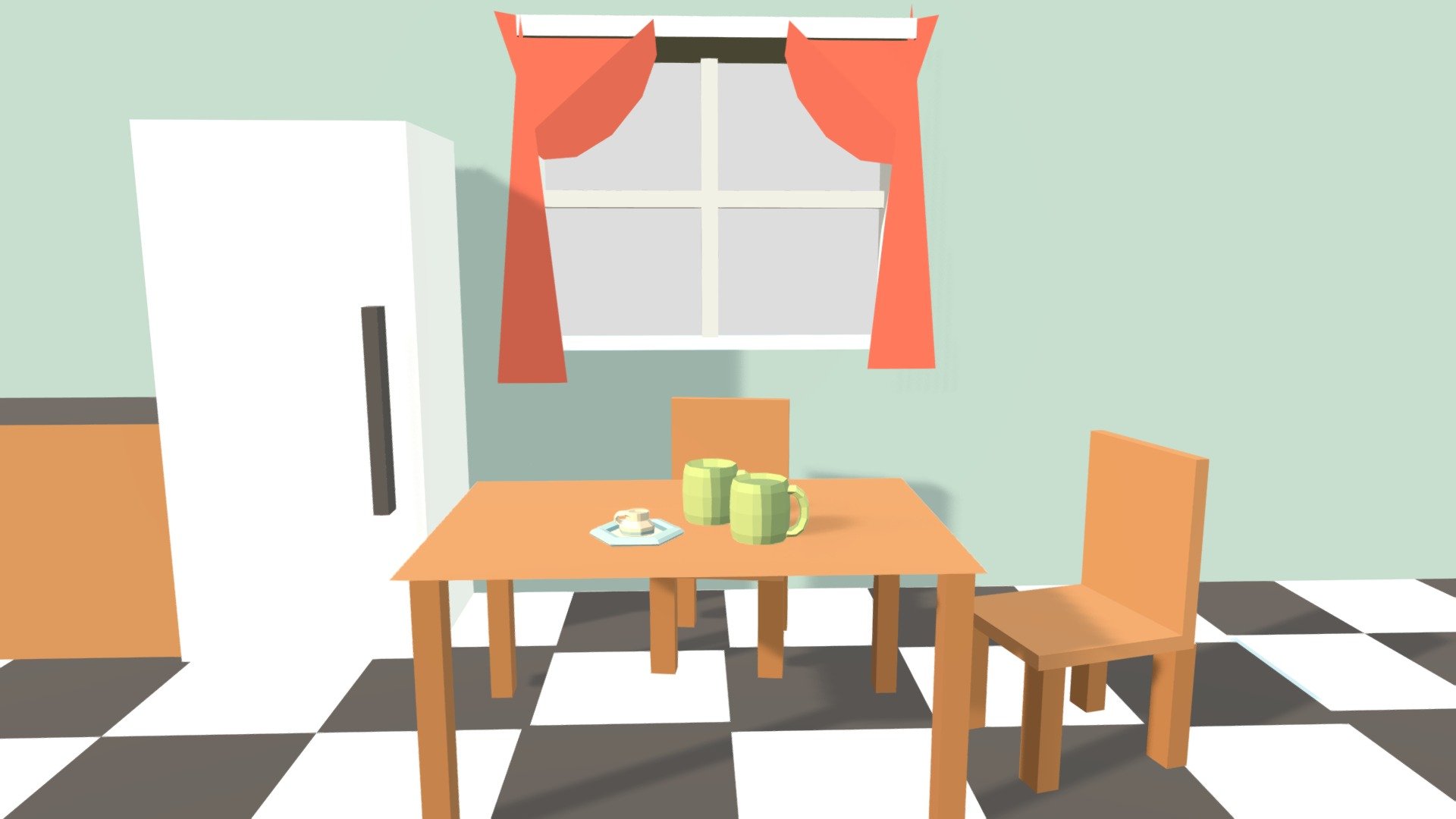 Simple Kitchen - 3D model by sadiegrapes [0ed20c6] - Sketchfab