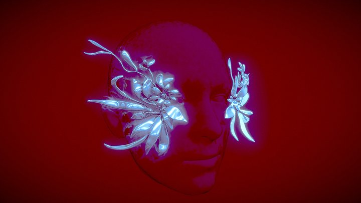 Unfinished Mask: 创意表达的自由 3D Model