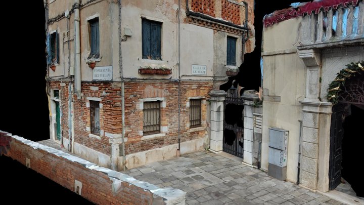 Venice, Coner house – Free 3D Model STL