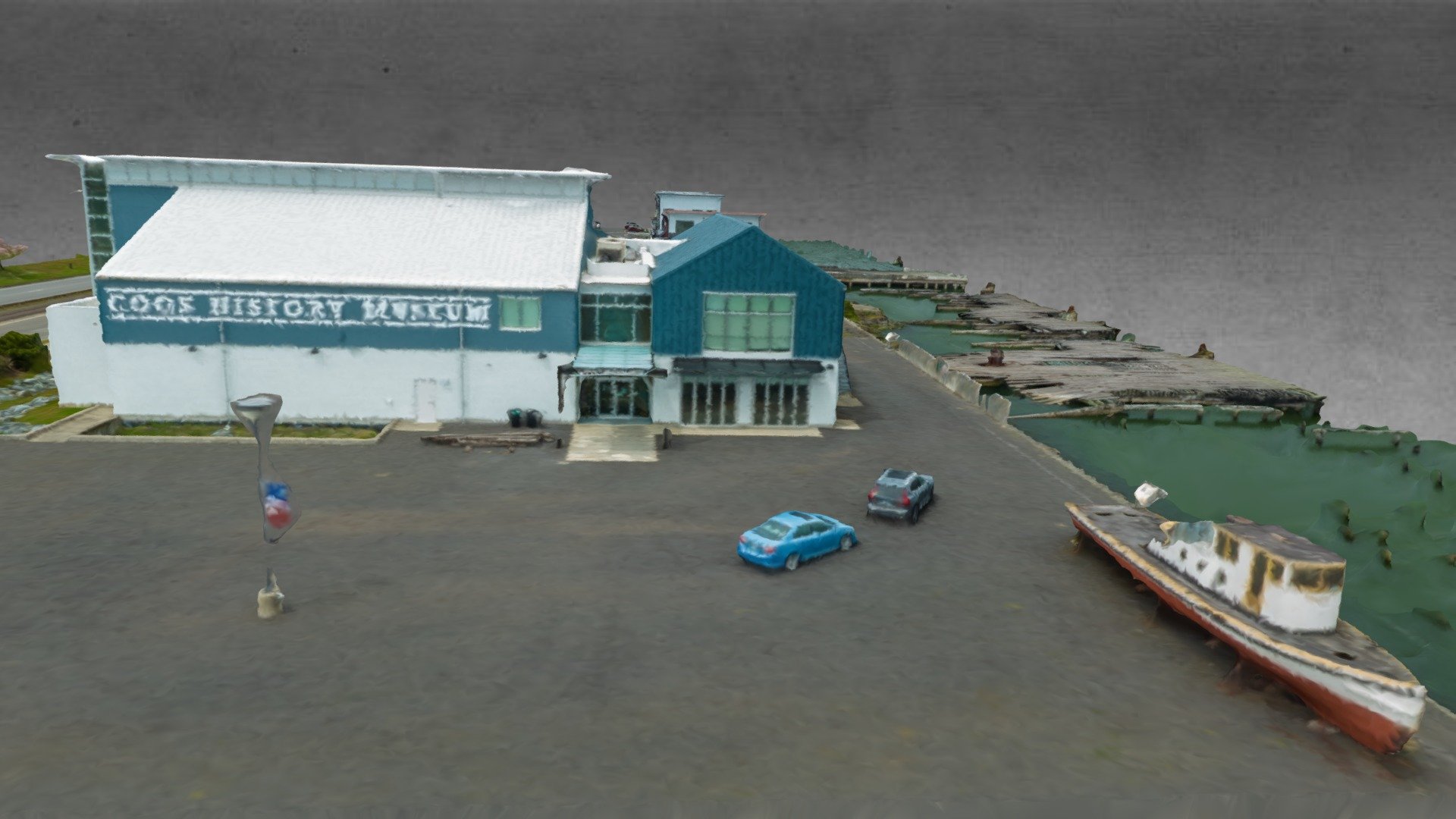 Coos Bay Waterfront Download Free 3D model by willisaerialimagery