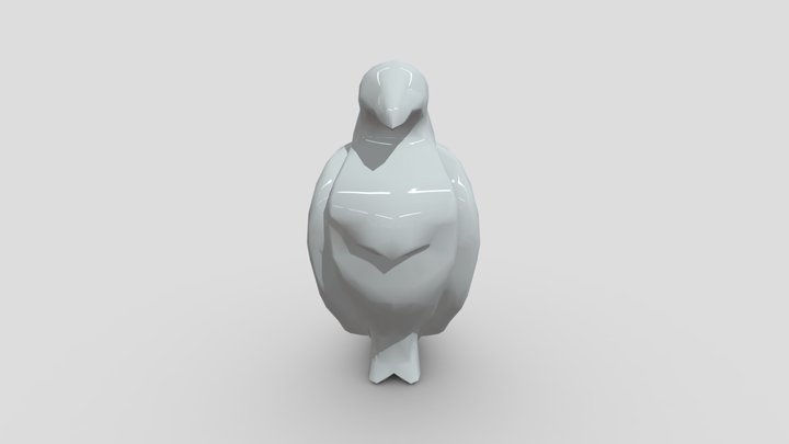 Eagle Totem 3D Model