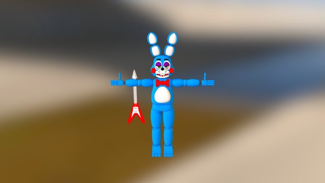 Toy Bonnie V1 1 3D Model