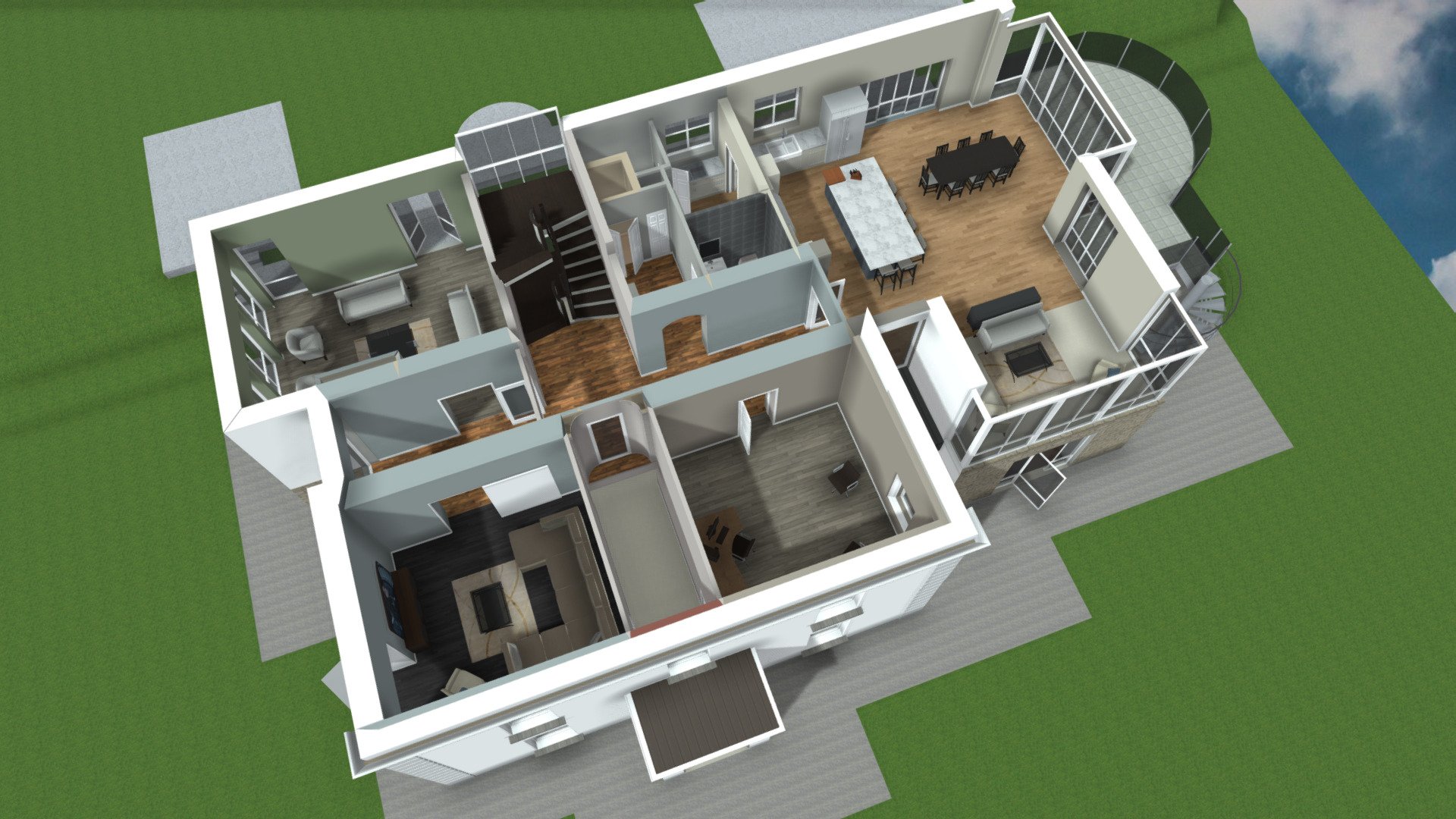 Byrne House - 1st First Floor Plan - 3D Model By Virtual Teic (@dyb ...