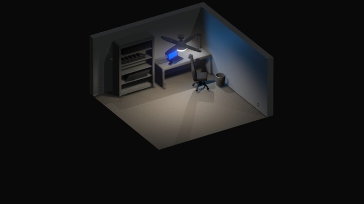Isometric Room #1 3D Model