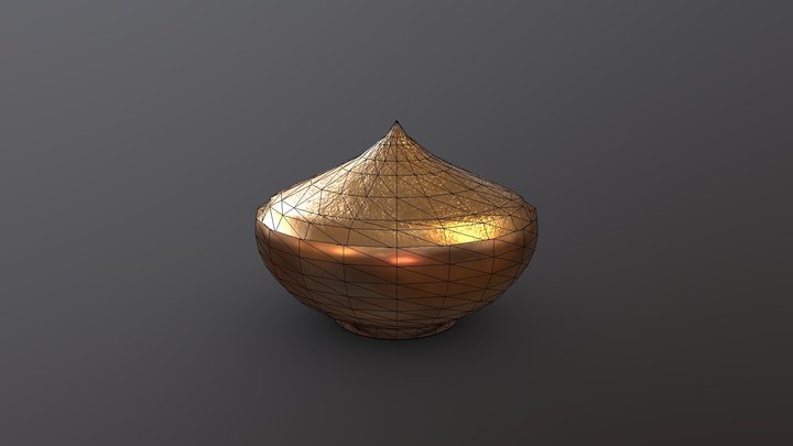 Sealed Bowl of Midus - Low Poly 3D Model