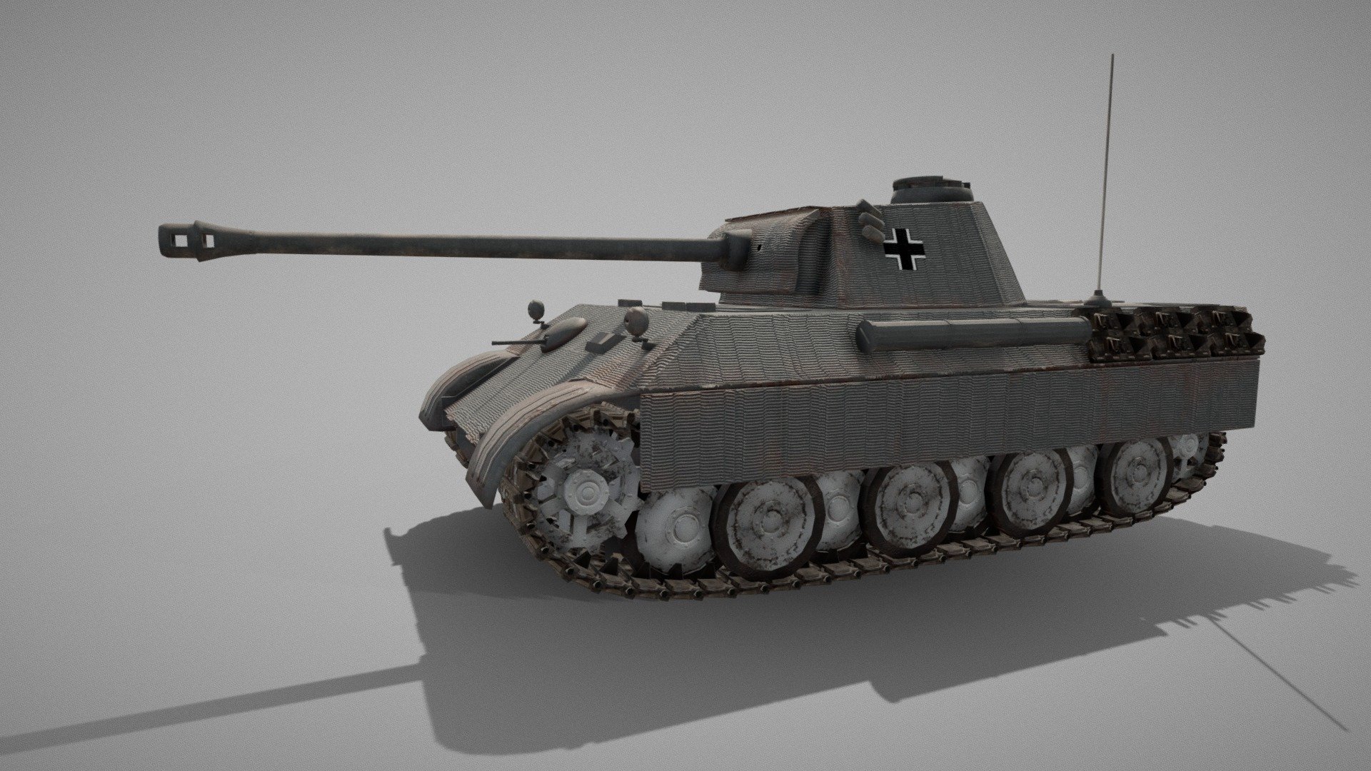 Panzerkampfwagen V Panther Download Free 3d Model By Spillut Spilut [0edb754] Sketchfab