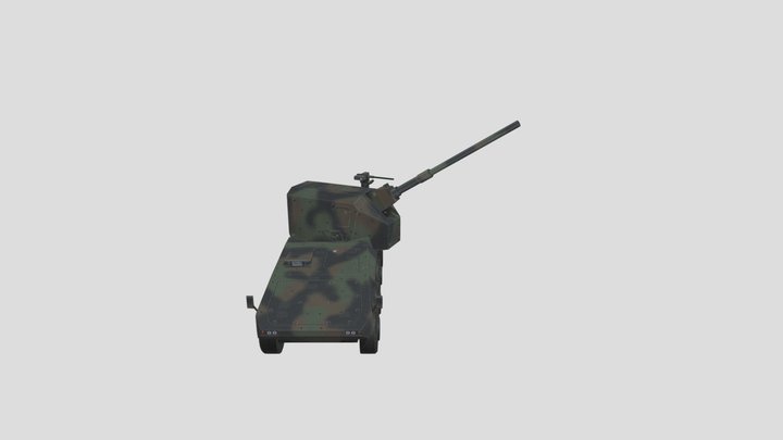 Boxer GTK Artillery Action 3D Model