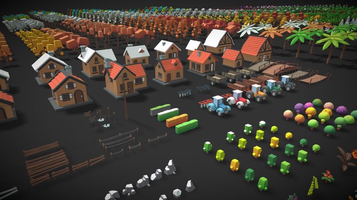CuteMagic - Tree - Village Pack 3D Model