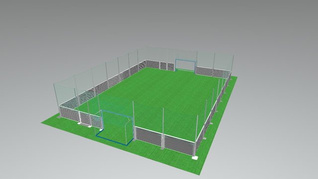 Football Arena - boisko mobilne 3D Model