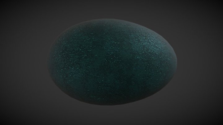 Emu Egg - PBR 3D Model