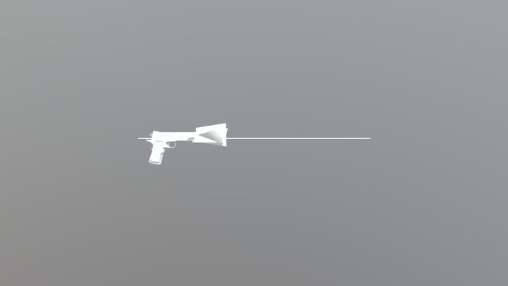 Handgun Obj 3D Model