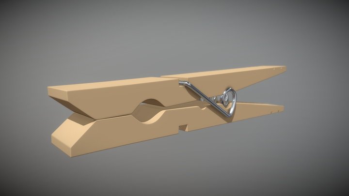 Pince à linge 3D Model