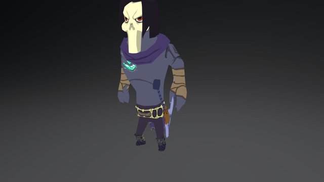 Toon Death 3D Model