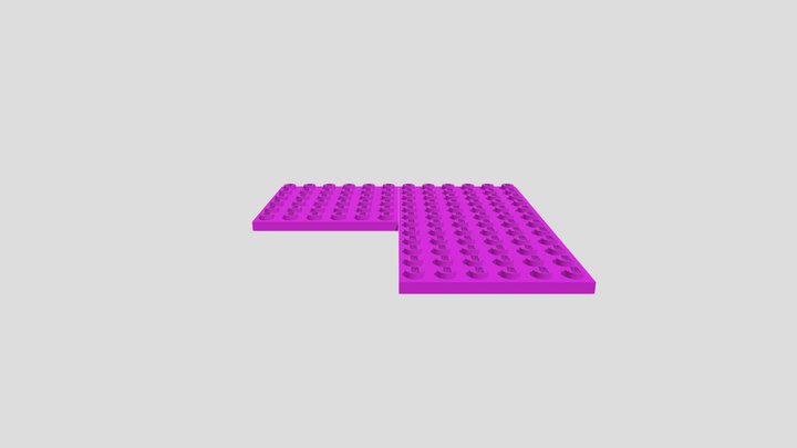 paarse vloerder 3D Model