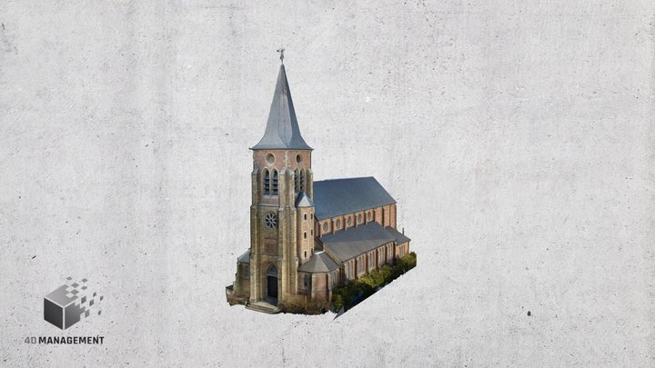 Eglise de Rotheux 3D Model