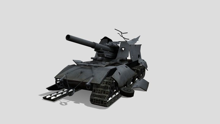 G. W.  E 100 crash 3D Model