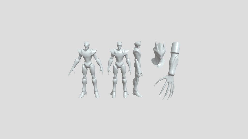 Mecha assassin robot character