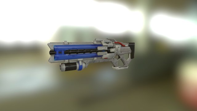Overwatch Soldier 76 Gun 3D Model