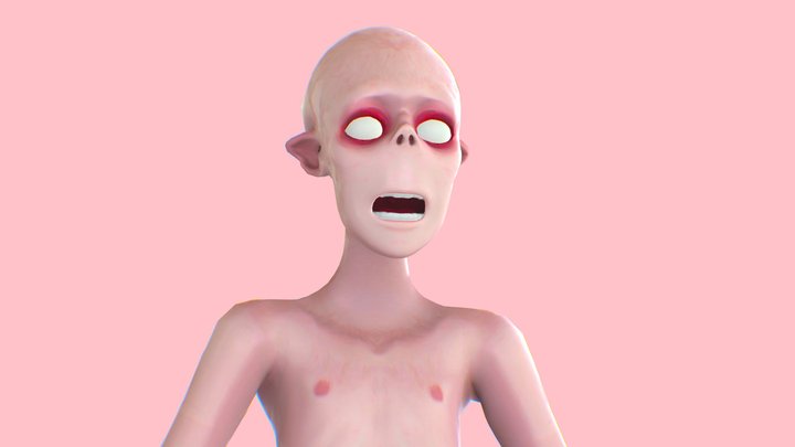SCP-096 (Not Rigged) 3D Model
