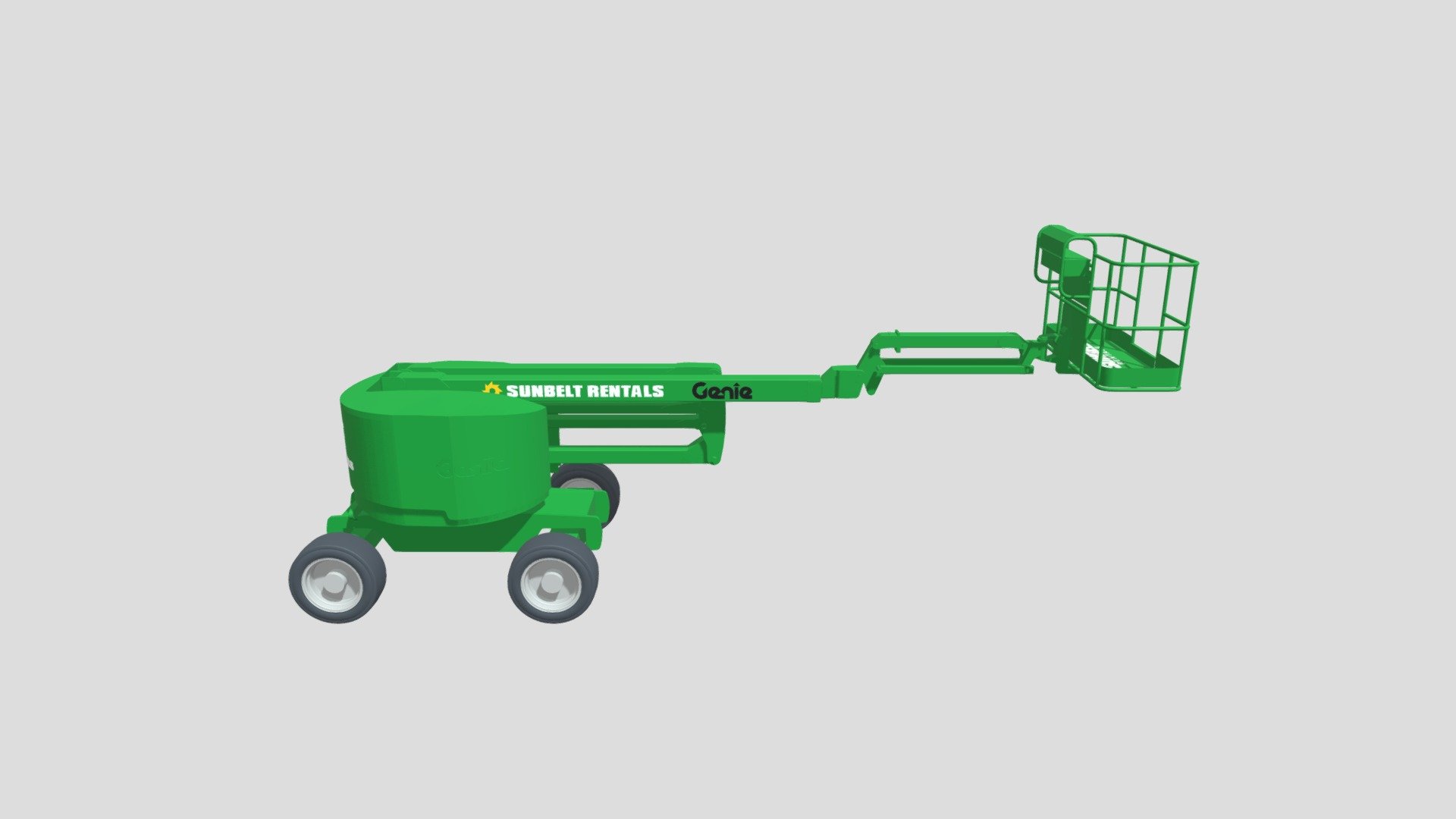 Sunbelt Rentals Articulating Boom Lift Z51 3D model by bimstore