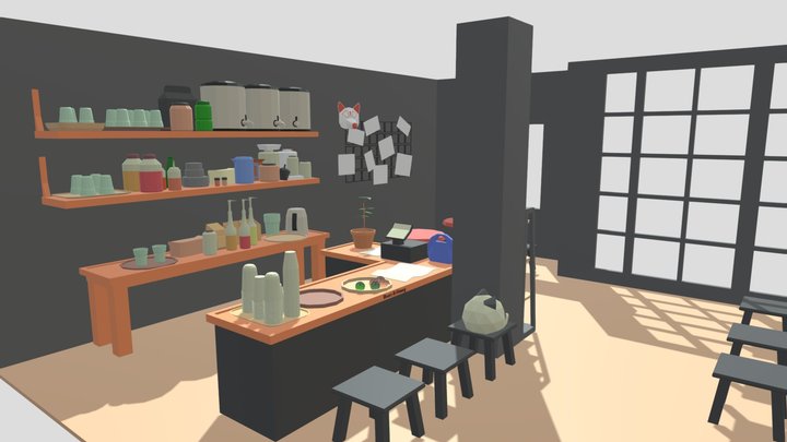 B&H Coffe 3D Model