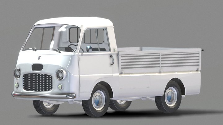 Fiat 1100T (1958) 3D Model