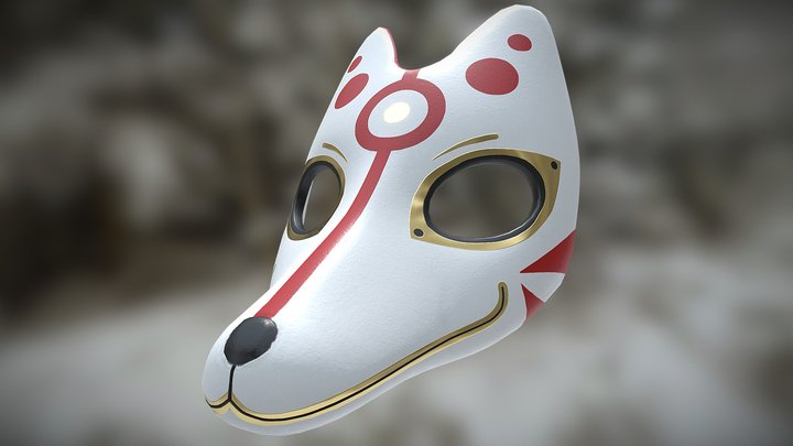 Fox Mask 3D Model