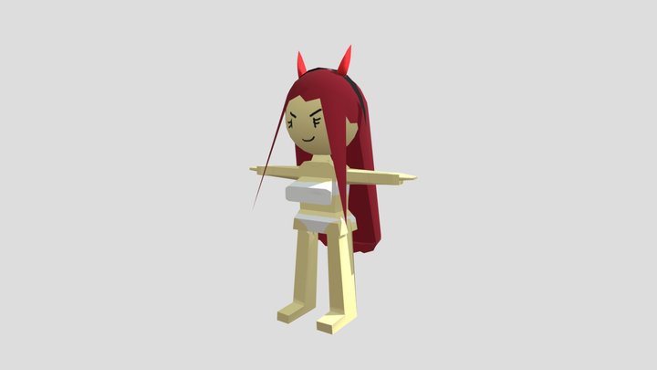 Devil Girl 3D Model