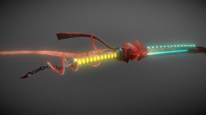CyberKatana from CyberNeon 2082: Chapter 2 (WIP) 3D Model