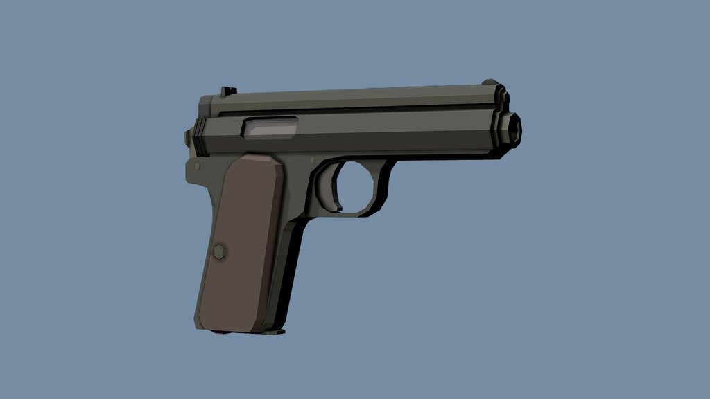 Low-Poly Pistols - A 3D model collection by TastyTony - Sketchfab