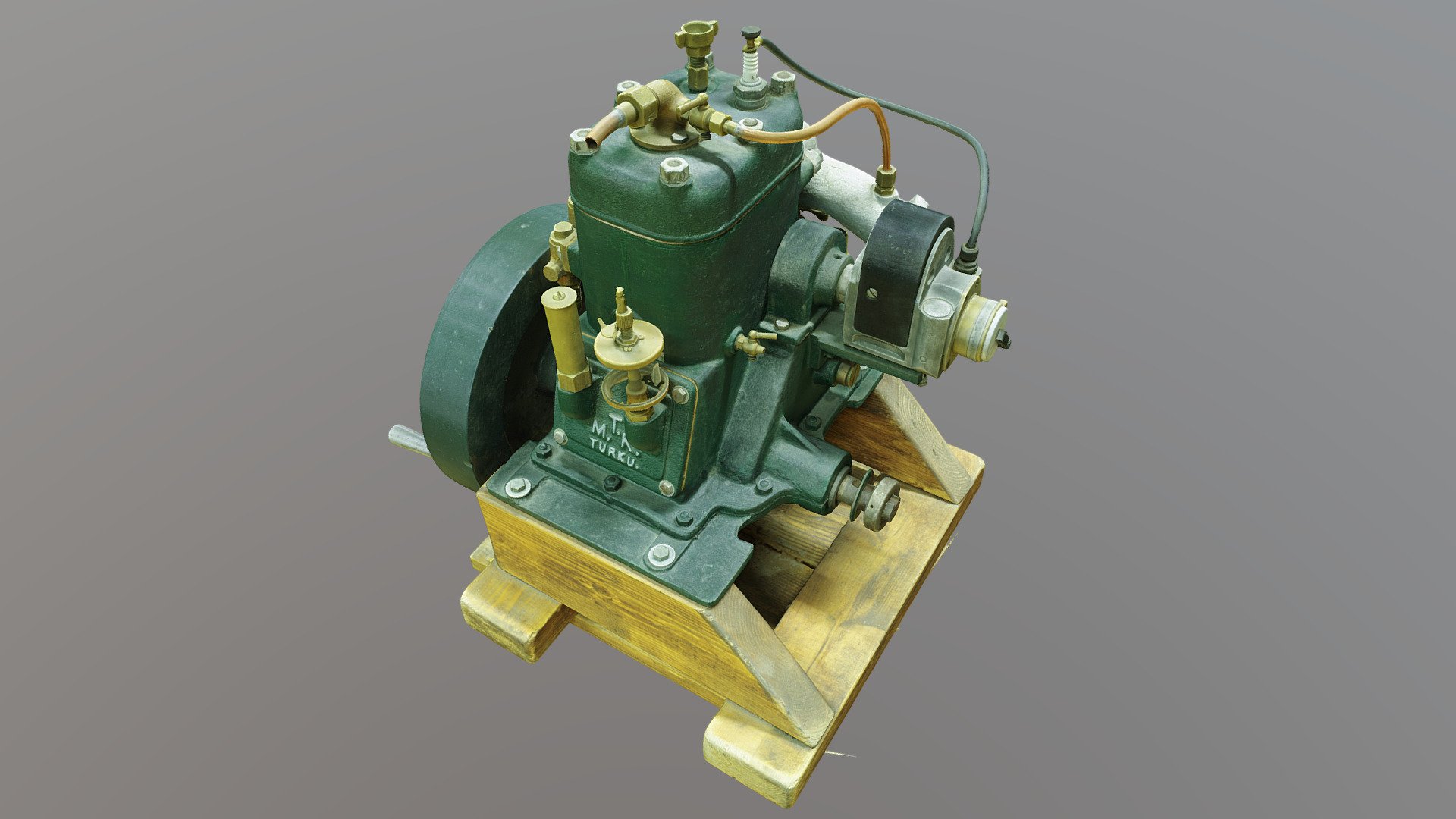 HIGH Keskimoottori M.T.K, Boat engine Download Free 3D model by