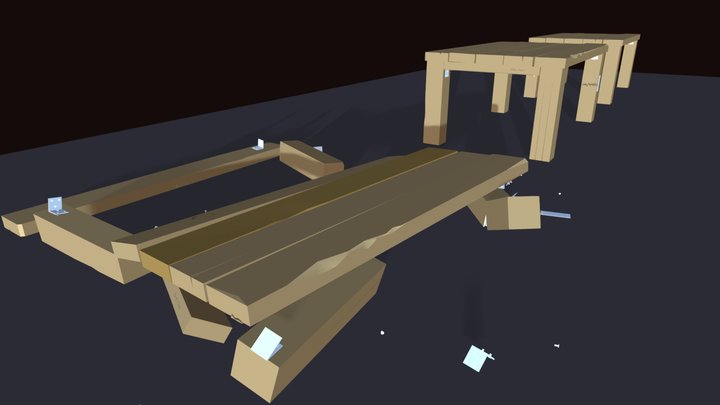 HW8_Broken Table 3D Model