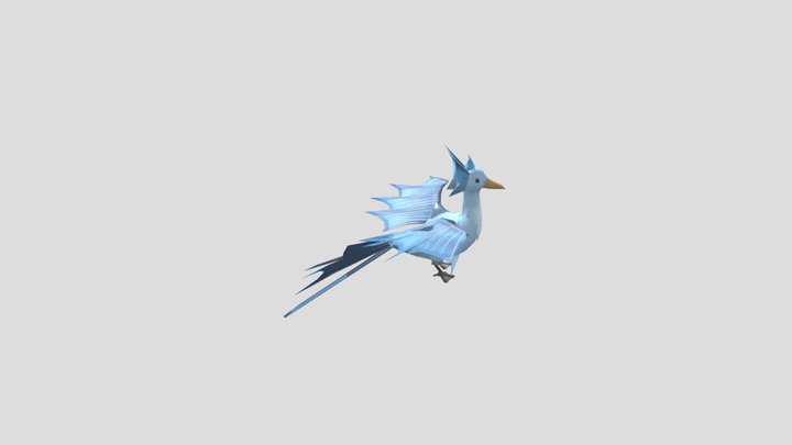 CA2 Fish Goose Textured 3D Model