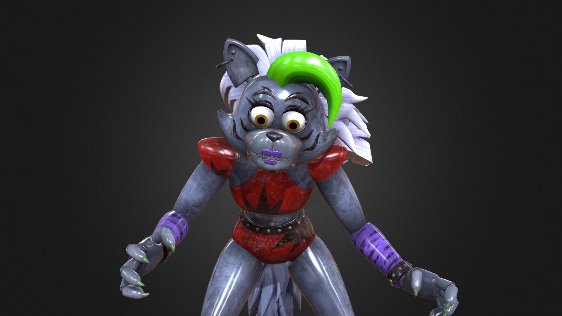 Roxy,Roxanne wolf fnaf security breach Hour 1 - Download Free 3D model by  fgvcvvjn [0ee9c36] - Sketchfab