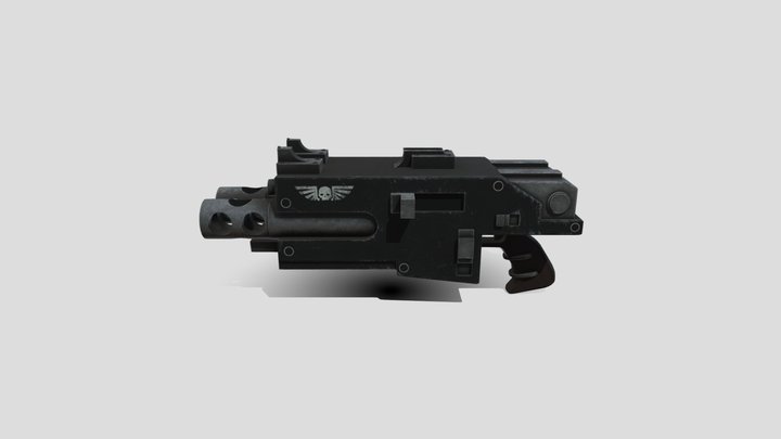 CombiBoltgun 3D Model