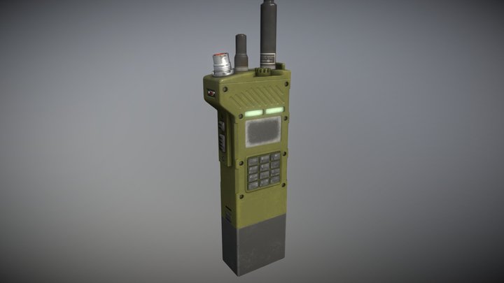 Game Ready Portable Radio – Walkie Talkie 3D Model