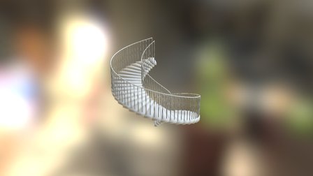 Spiral stairs staircase 3D Model