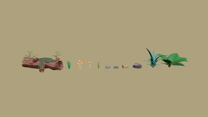 LP_objects_forest – Modello 3D gratuito STL