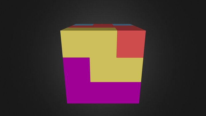 Puzzle Cube Full 3D Model