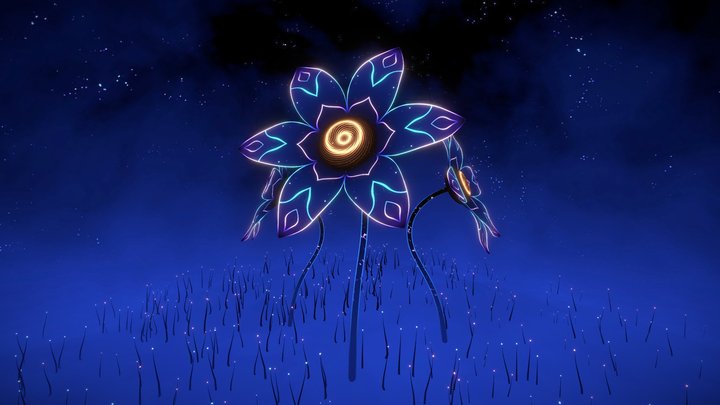 Magical Flower Globe ✨ 3D Model